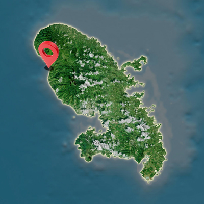 Carte Saint-Pierre Martinique
